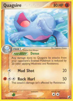 Quagsire Uncommon card from Unseen Forces