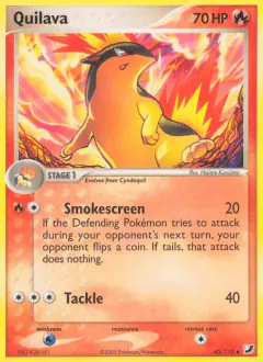 Quilava Uncommon card from Unseen Forces