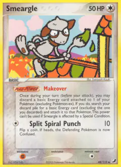 Smeargle Uncommon card from Unseen Forces