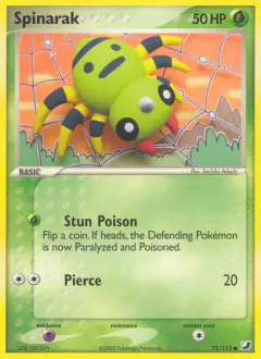 Spinarak Common card from Unseen Forces