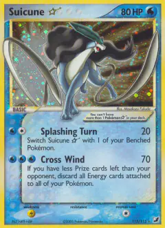 Suicune ★ Rare Holo Star card from Unseen Forces