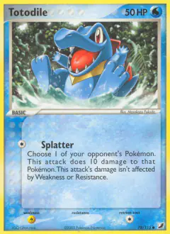 Totodile Common card from Unseen Forces