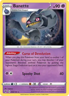Banette Rare card from Vivid Voltage
