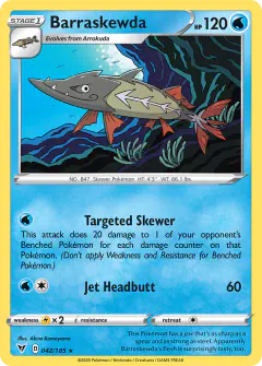 Barraskewda Rare card from Vivid Voltage