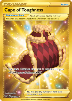 Cape of Toughness Rare Secret card from Vivid Voltage