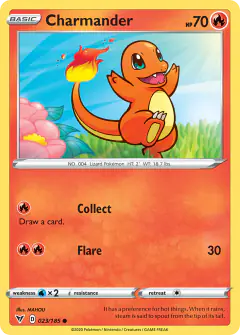 Charmander Common card from Vivid Voltage