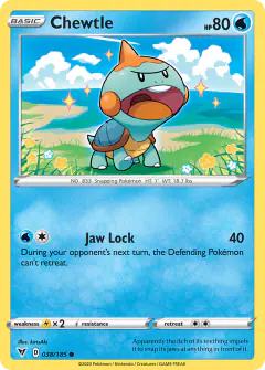 Chewtle Common card from Vivid Voltage