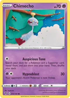 Chimecho Common card from Vivid Voltage