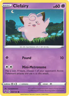 Clefairy Common card from Vivid Voltage