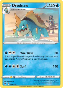 Drednaw Rare card from Vivid Voltage