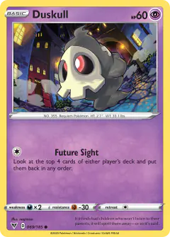 Duskull Common card from Vivid Voltage