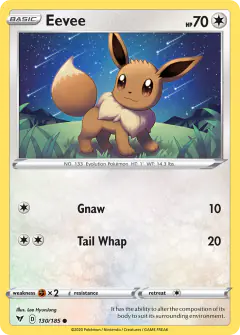 Eevee Common card from Vivid Voltage