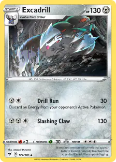 Excadrill Uncommon card from Vivid Voltage
