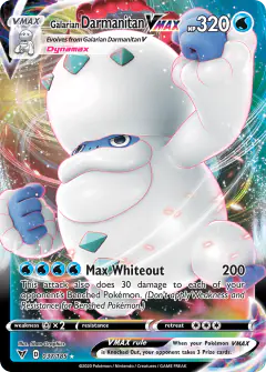 Galarian Darmanitan VMAX Rare Holo VMAX card from Vivid Voltage