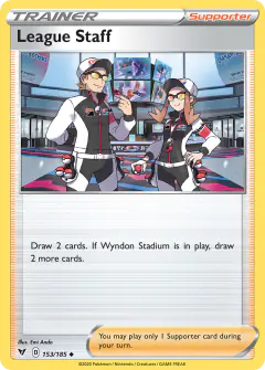 League Staff Uncommon card from Vivid Voltage