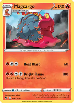 Magcargo Uncommon card from Vivid Voltage