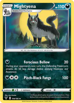 Mightyena Uncommon card from Vivid Voltage