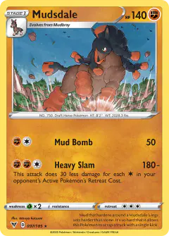 Mudsdale Rare card from Vivid Voltage