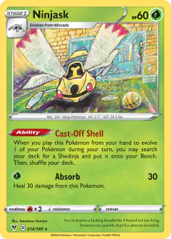 Ninjask Rare card from Vivid Voltage