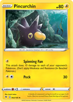 Pincurchin Uncommon card from Vivid Voltage