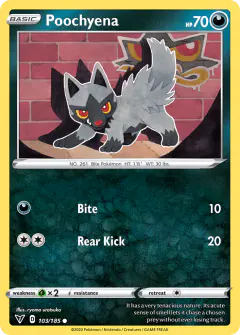 Poochyena Common card from Vivid Voltage