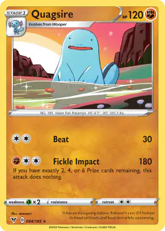 Quagsire Rare card from Vivid Voltage