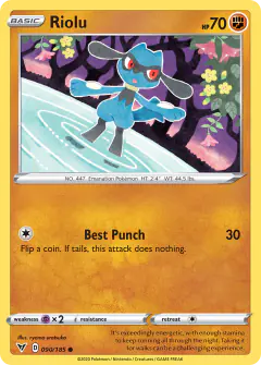 Riolu Common card from Vivid Voltage
