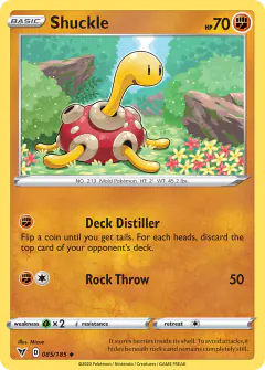 Shuckle Uncommon card from Vivid Voltage