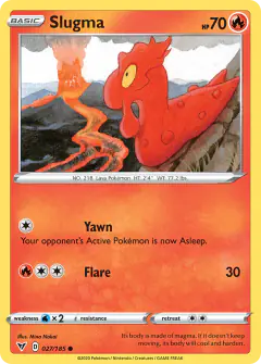 Slugma Common card from Vivid Voltage
