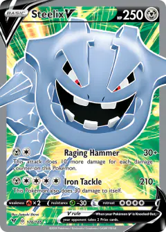 Steelix V Rare Ultra card from Vivid Voltage
