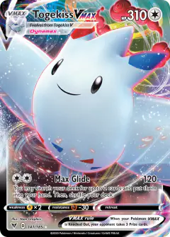 Togekiss VMAX Rare Holo VMAX card from Vivid Voltage