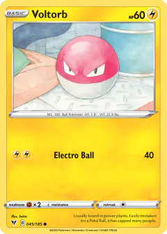 Voltorb Common card from Vivid Voltage