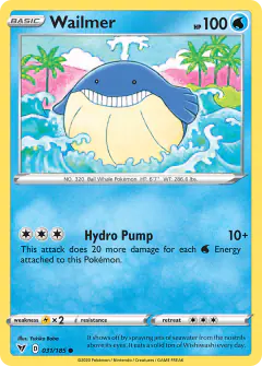 Wailmer Common card from Vivid Voltage