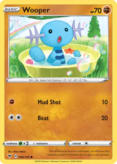 Wooper Common card from Vivid Voltage
