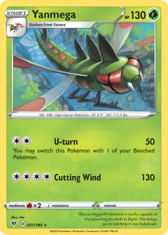 Yanmega Rare card from Vivid Voltage