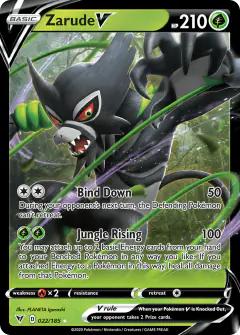 Zarude V Rare Holo V card from Vivid Voltage