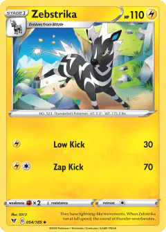 Zebstrika Uncommon card from Vivid Voltage
