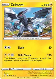 Zekrom Rare Holo card from Vivid Voltage