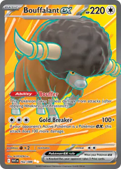 Bouffalant ex Ultra Rare card from White Flare