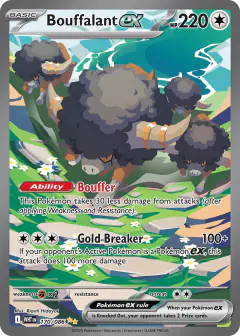 Bouffalant ex Special Illustration Rare card from White Flare