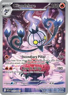 Chandelure Illustration Rare card from White Flare