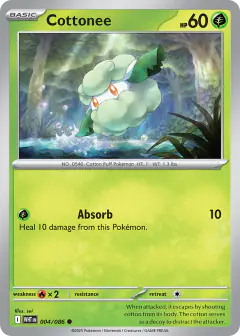 Cottonee Common card from White Flare