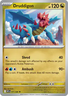 Druddigon Uncommon card from White Flare