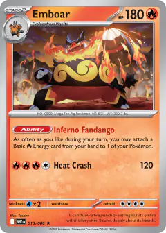 Emboar Rare card from White Flare