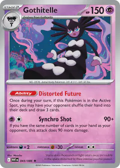 Gothitelle Rare card from White Flare