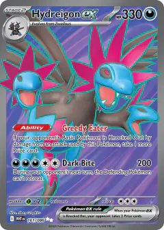 Hydreigon ex Ultra Rare card from White Flare