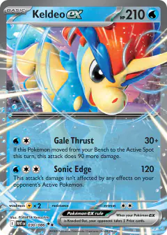 Keldeo ex Double Rare card from White Flare