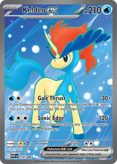 Keldeo ex Ultra Rare card from White Flare