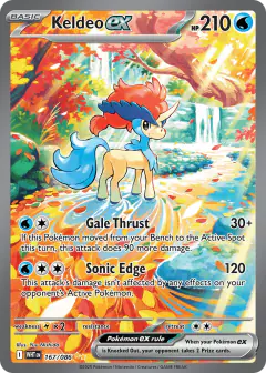 Keldeo ex Special Illustration Rare card from White Flare