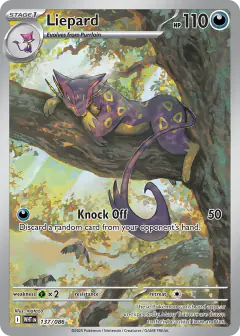 Liepard Illustration Rare card from White Flare
